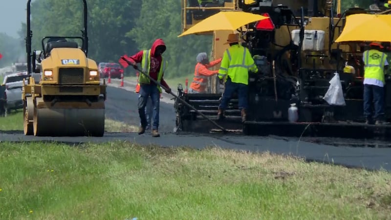 The DOT says most projects will be put on hold the the long holiday.