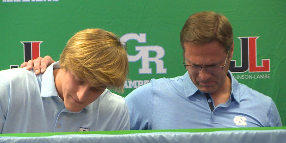 Greenville Rose High School senior baseball star Andrew Wallen signs with UNC