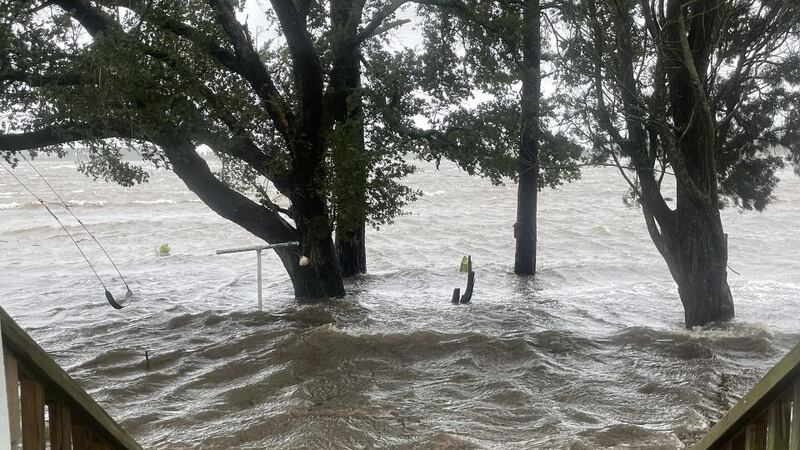 Flooding sent in from a viewer following Tropical Storm Ophelia.
