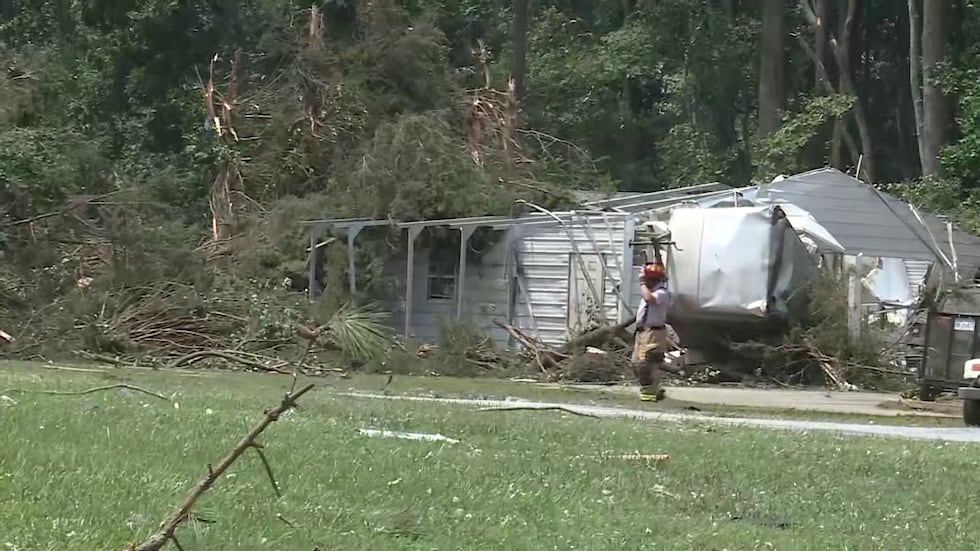 Nash County tornado damage