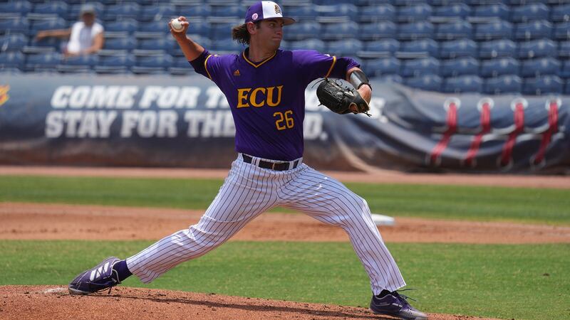 ECU SP Gavin Williams at AAC Championship