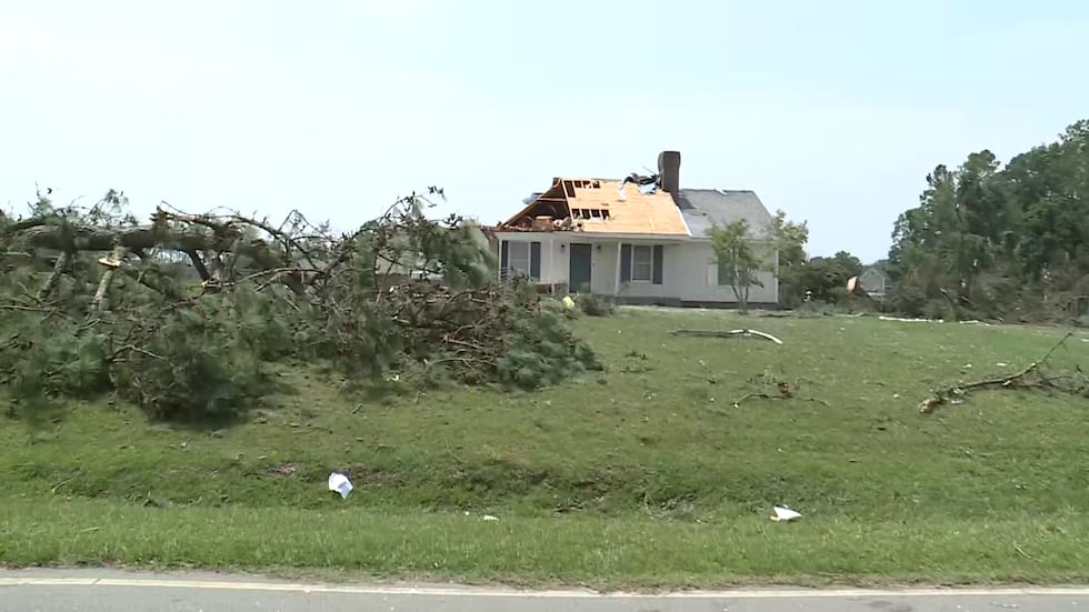Nash County tornado damage