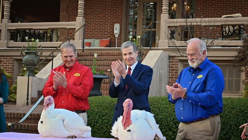 Gov. Roy Cooper joined by Butterball President and CEO Jay Jandrain and North Carolina Poultry...