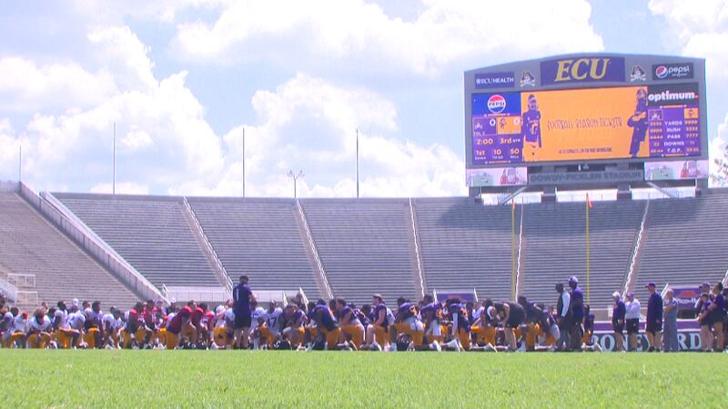 ECU Football scrim fall