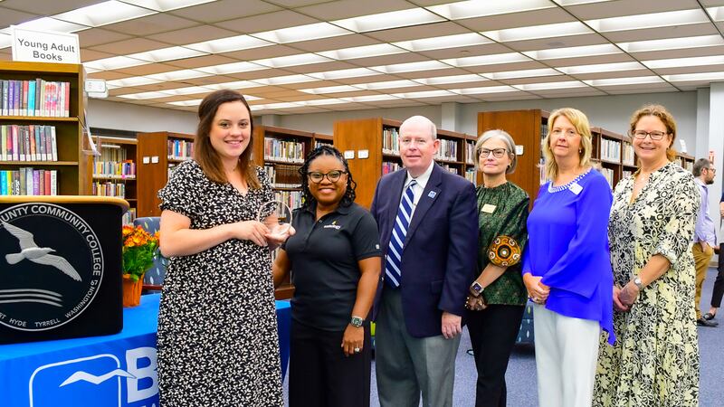 (Left to right) Ashley Knox, math professor; Dr. Luvon Hudson, Anthology client experience...