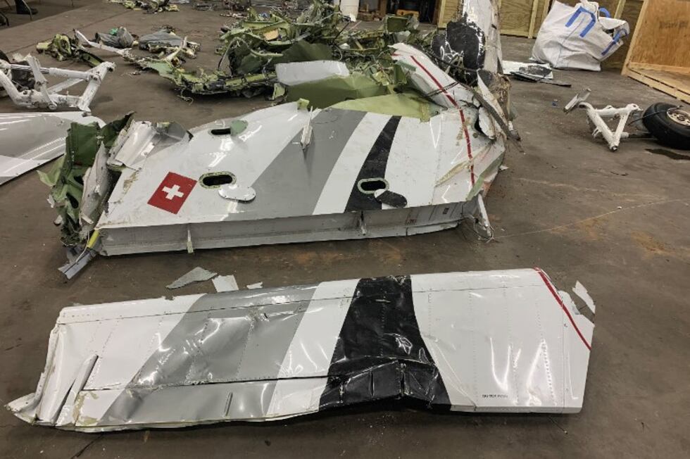 Wreckage of plane off the Beaufort coast